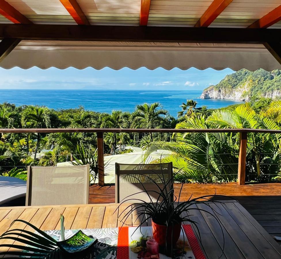Vue Mer/3Beds/Piscine/Wifi/900 Metres De La Plage Deshaies Dış mekan fotoğraf